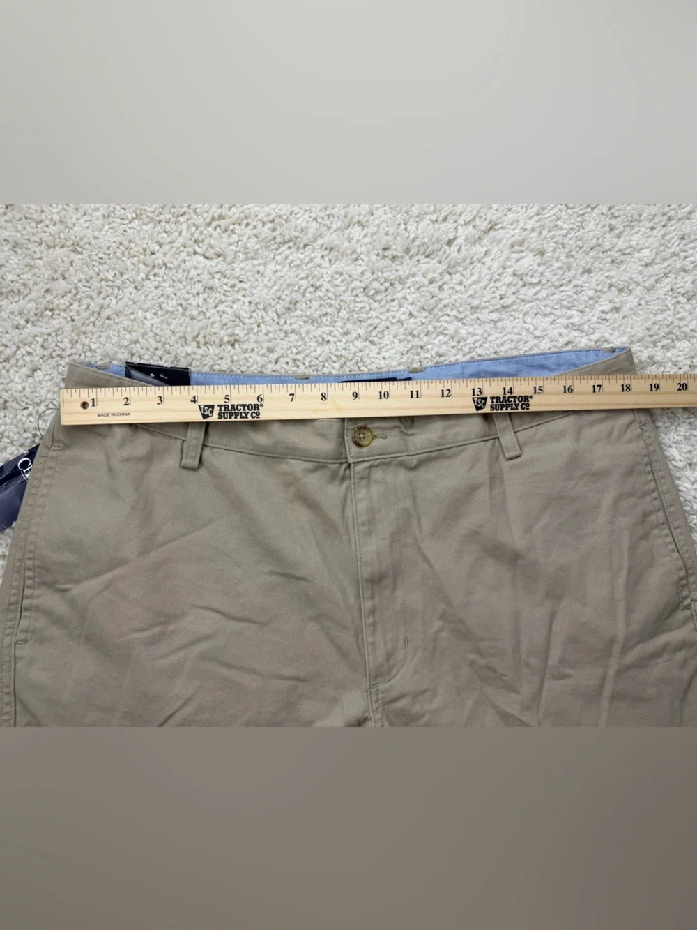 Chaps Men’s 38 Washed Twill Chino Shorts NWT